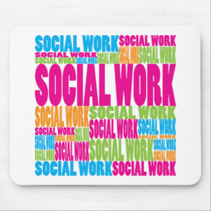 Mousepad Trabalho social colorido