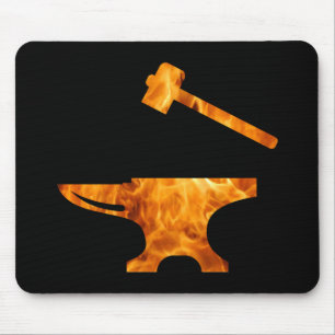 Mousepad Trabalhos de Metalagem em Ângulo e Ferreiro