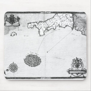 Mousepad Trace mostrar a rota da frota da armada