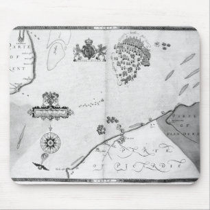 Mousepad Trace No.10 que mostra a rota da frota da armada