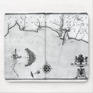 Mousepad Trace No.2 que mostra a rota da frota da armada