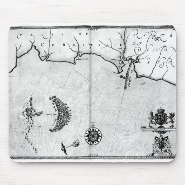 Mousepad Trace No.2 que mostra a rota da frota da armada (Frente)