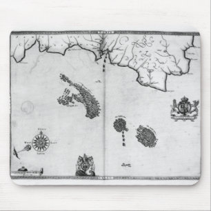 Mousepad Trace No.3 que mostra a rota da frota da armada