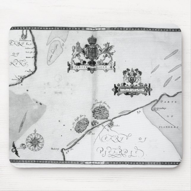 Mousepad Trace No.9 que mostra a rota da frota da armada (Frente)