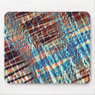 Mousepad Traços azuis e castanhos cruzados rusticamente em 