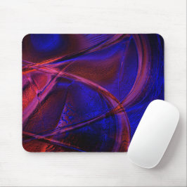 Mousepad Traços curvos sobre a surpreendente crosta azul e 