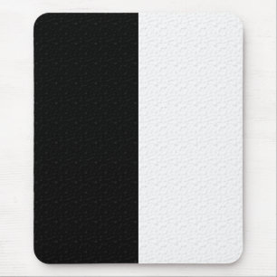 Mousepad Traços de Metade Cor Preto Texturizados Brancos