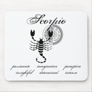 Mousepad Traços Personalizáveis do Scorpio Scorpion no esti