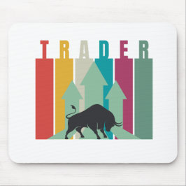 Mousepad Trader em mercado em alta | Design simples 