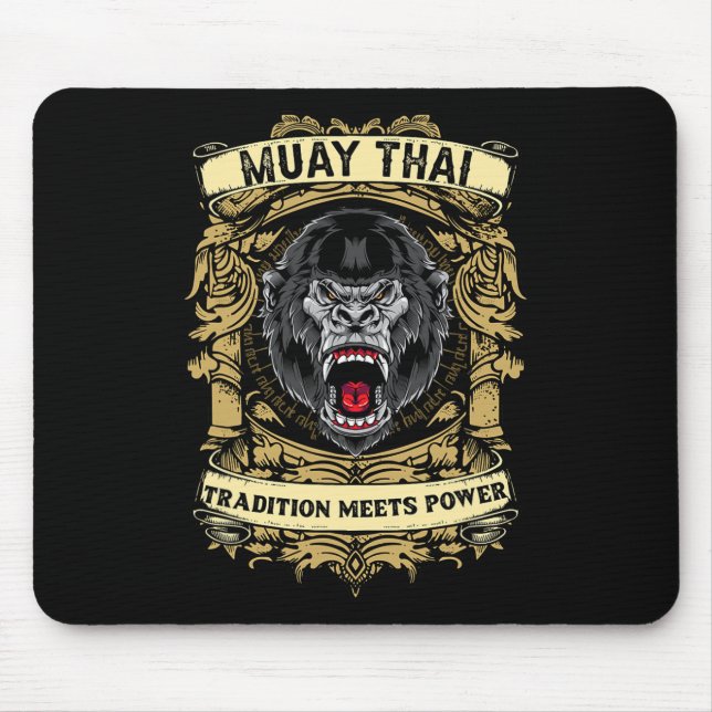 Mousepad Tradição Encontra Poder - Kickboxing E Muay Thai G (Frente)