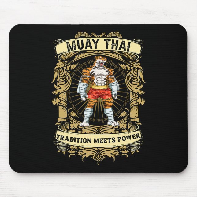Mousepad Tradição Encontra Poder - Kickboxing E Muay Thai T (Frente)