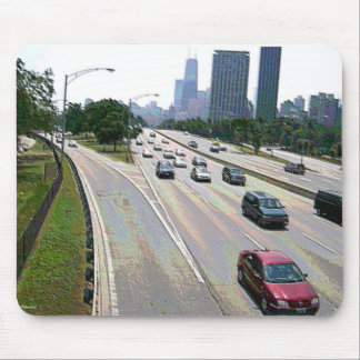 Mousepad Tráfego de Chicago em Arenito