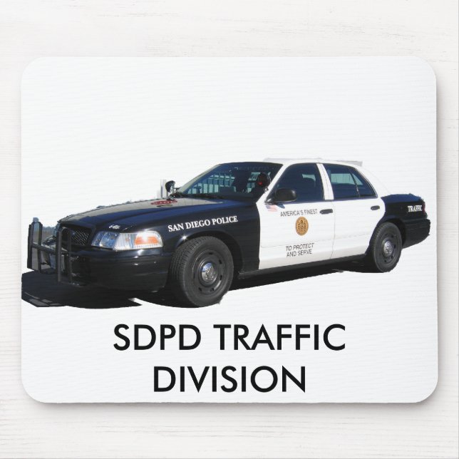 Mousepad Tráfego Slicktop, DIVISÃO de TRÁFEGO de SDPD (Frente)
