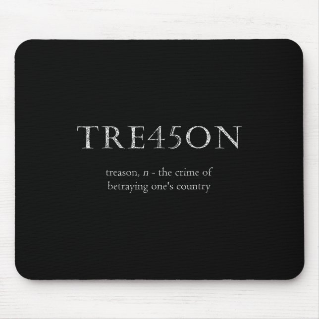 Mousepad Traição Anti-Trump _ Tre45on Distressed Impeach (Frente)