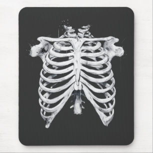 Mousepad Traje de Esqueleto de Caixa Torácica para Hallowee