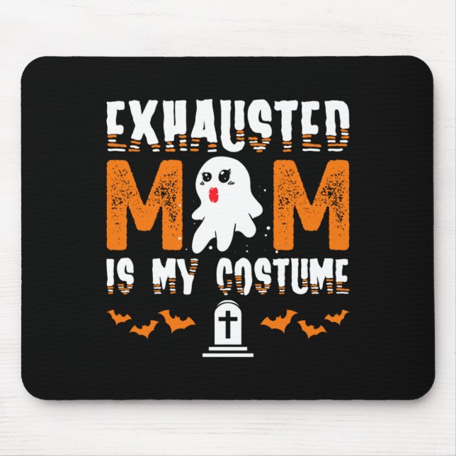 Mousepad Traje de Mãe Exausta Masculino, Cômico e Combinand (Frente)
