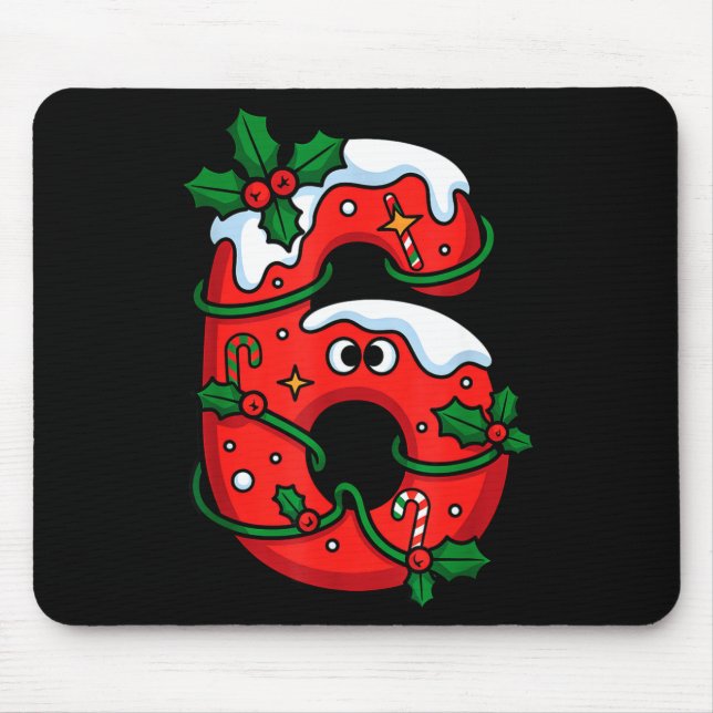 Mousepad Traje de Papai Noel Número 6 Meme de Natal Casal C (Frente)