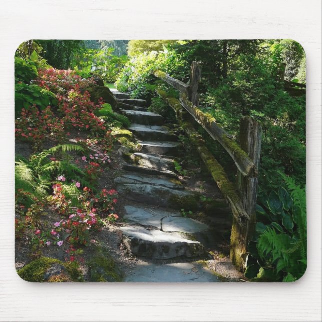 Mousepad Trajeto Enchanted do jardim (Frente)