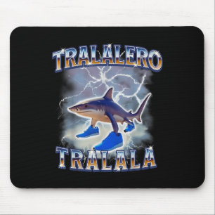 Mousepad Tralalalero Tralala Funny Shark Meme Bootleg