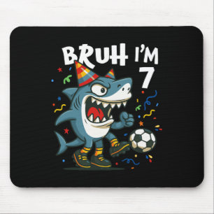 Mousepad Tralalero Tralala Cérebro Italiano Futebol Vermelh