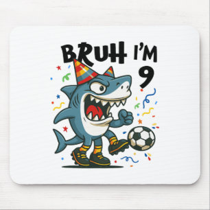 Mousepad Tralalero Tralala Cérebro Italiano Menino Vermelho