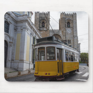 Mousepad Trama amarela na Catedral de Lisboa em Portugal
