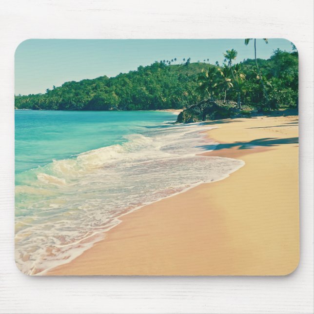 Mousepad Tranquil Tropical Island Beach (Frente)