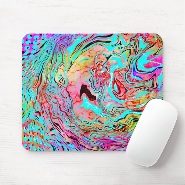 Mousepad Tranquilidade Abstrato Fluid Art (Com mouse)