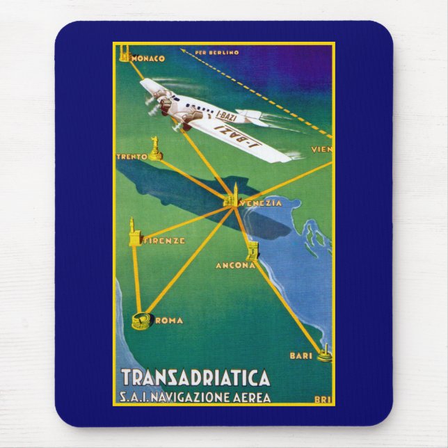 Mousepad Transadriatica Navigazione Aerea (Frente)