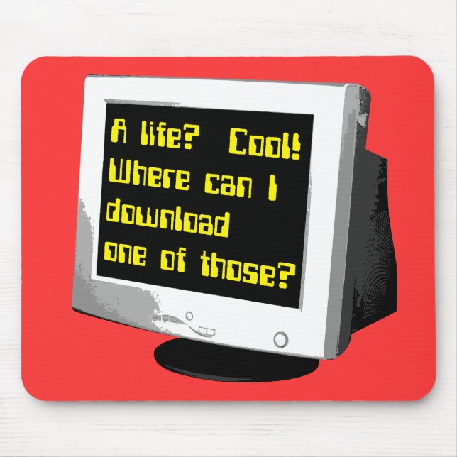 Mousepad Transfira um humor engraçado do computador de (Frente)