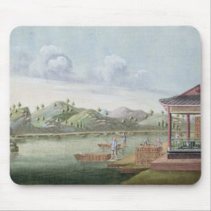 Mousepad Transportando caixas de chá (w/c no papel)