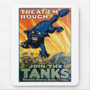 Mousepad Trate-os em tosse - Junte-se aos tanques