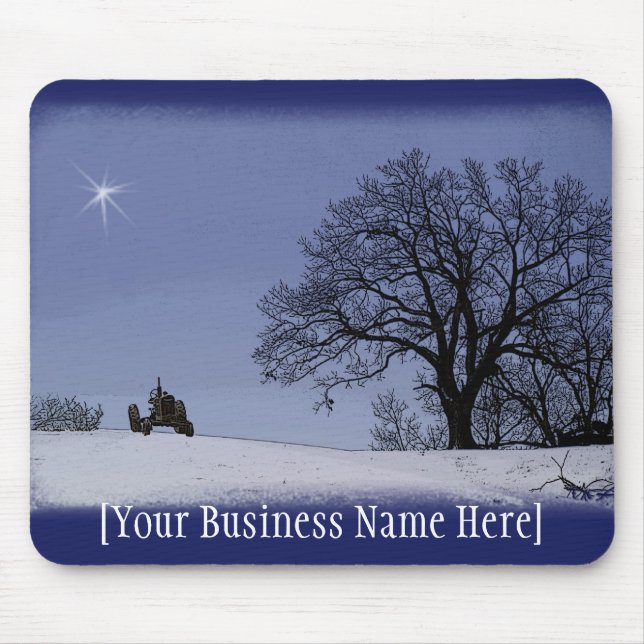 Mousepad Trator & estrela Mousepad: Adicione seu nome da (Frente)