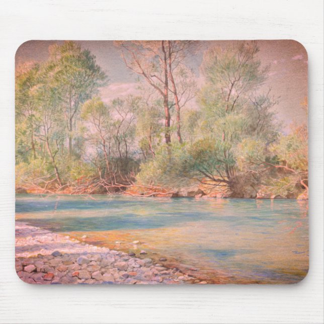 Mousepad Traunstein River on Road to Empfig, Baviera: (Frente)