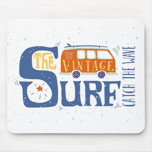 Mousepad Trave o poster da onda (Frente)