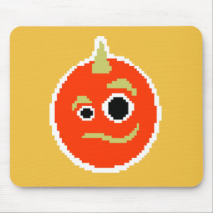 Mousepad Travesseiro decorativo da face do monstro laranja 