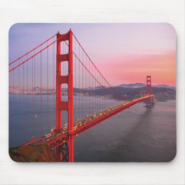 Mousepad travesseiro decorativo da ponte ouro (Frente)
