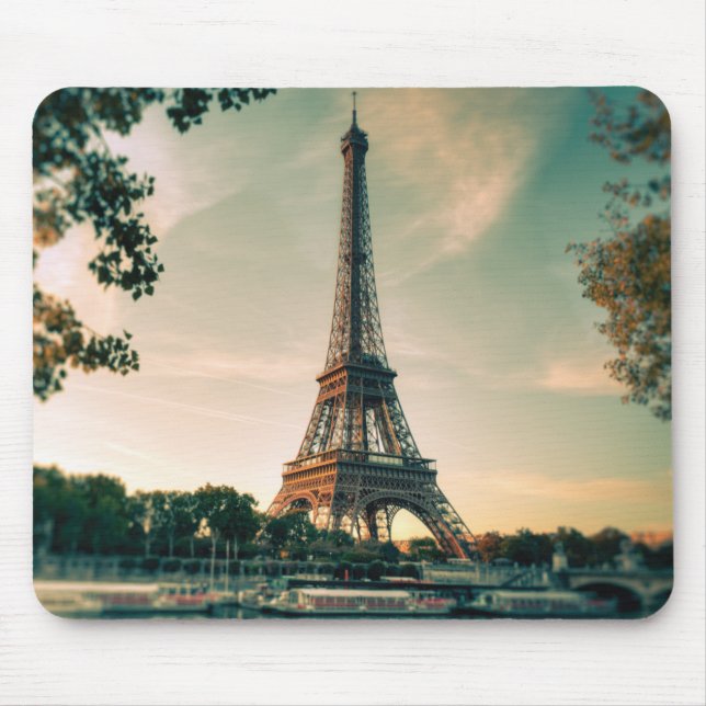 Mousepad Travesseiro decorativo da torre Eiffel (Frente)