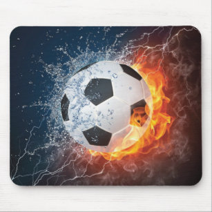Mousepad Travesseiro decorativo Flaming de Futebol/Bola de 