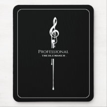 Treblemaker Música Engraçada Pun Clássico Negro G-