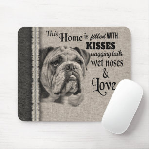 Mousepad Trecho bonito do Bulldog inglês