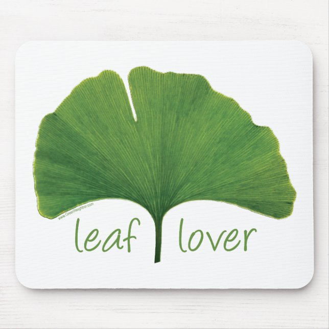 Mousepad Tree Hugger, Leaf Lover - Ginkgo (Frente)