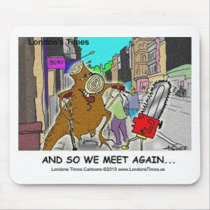 Mousepad Tree Stump Vs Chainsaw Funny Mugs Cards Gifts