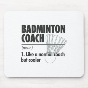 Mousepad Treinador de Badminton Definição do Substantivo Ba