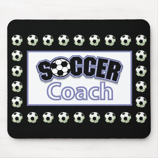 Mousepad Treinador De Futebol Obrigado, Bolas (Frente)