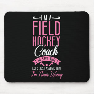 Mousepad Treinador de Hóquei em Campo Eu Sou um Treinador d