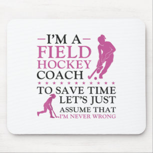 Mousepad Treinador de Hóquei em Campo Eu Sou um Treinador d