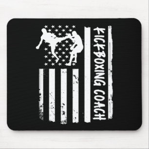 Mousepad Treinador de Kickboxing Bandeira EUA Mulheres Cria