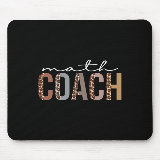 Mousepad Treinador De Matemática Leopard, Divertimento De A (Frente)
