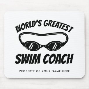 Mousepad Treinador de Natação Mais Incrível do Mundo Person